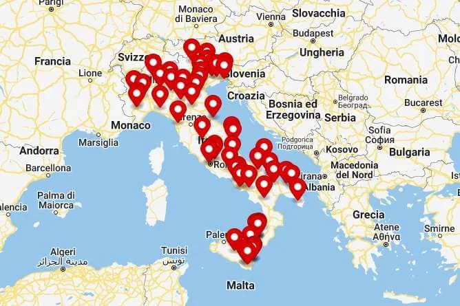 Mappa dei fotografi certificati Newborn Academy
